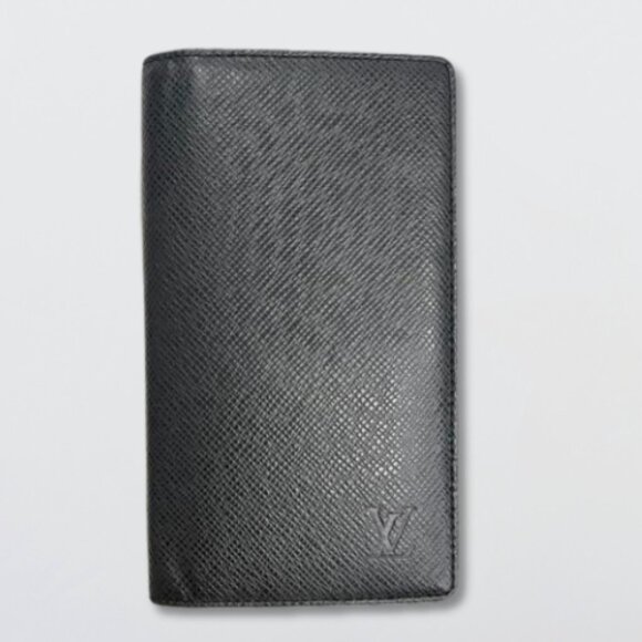 Louis Vuitton Taiga Agenda De Poche Wallet Leather Pocket Notebook Cover Black - Picture 16 of 16